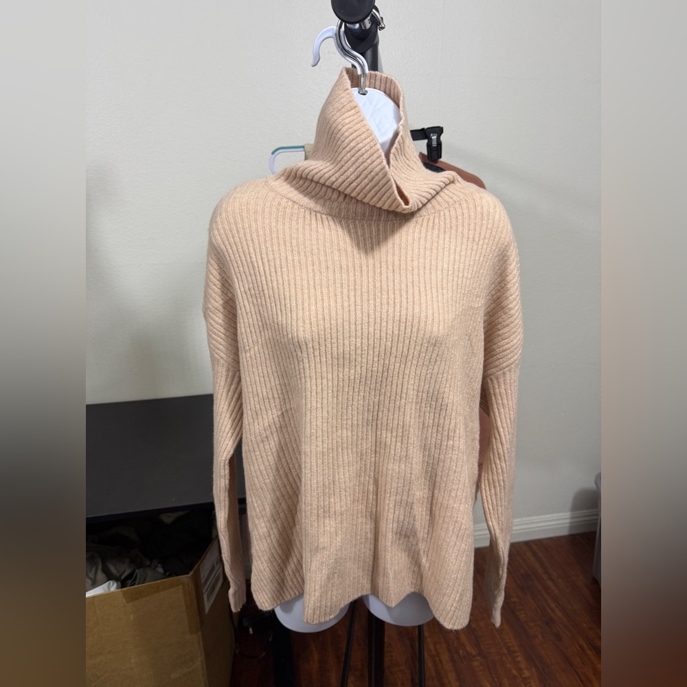OGL Women's Ribbed Turtleneck Sweater